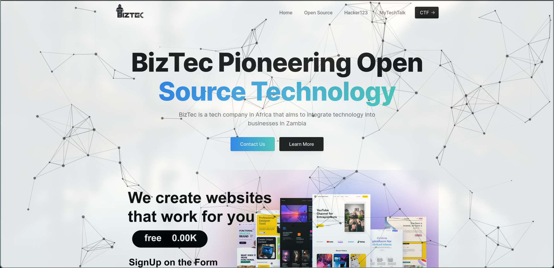 Biztec Website
